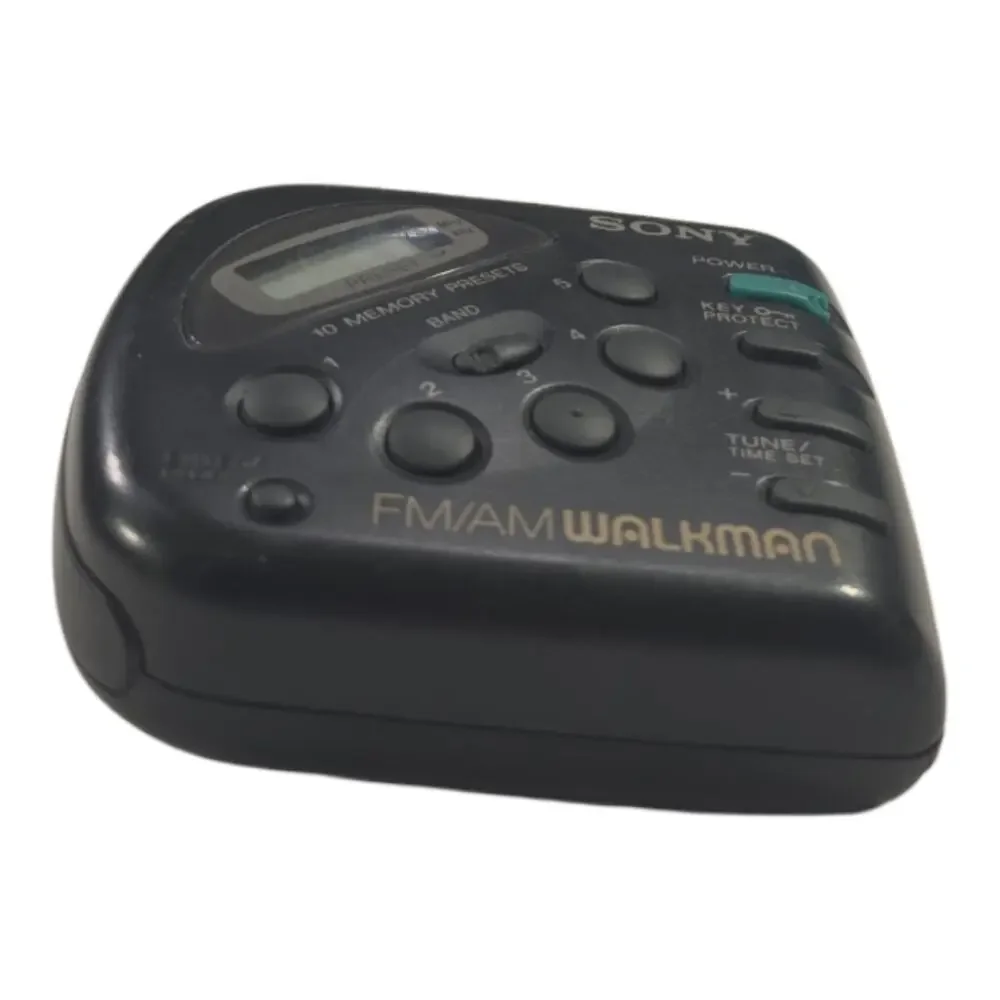 Vintage Sony Walkman SRF-M32 FM/AM Portable Radio Black not tested